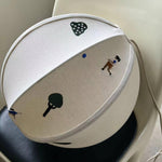 Park Embroidered Textile Pendant Lamp - Lamp Outdoor