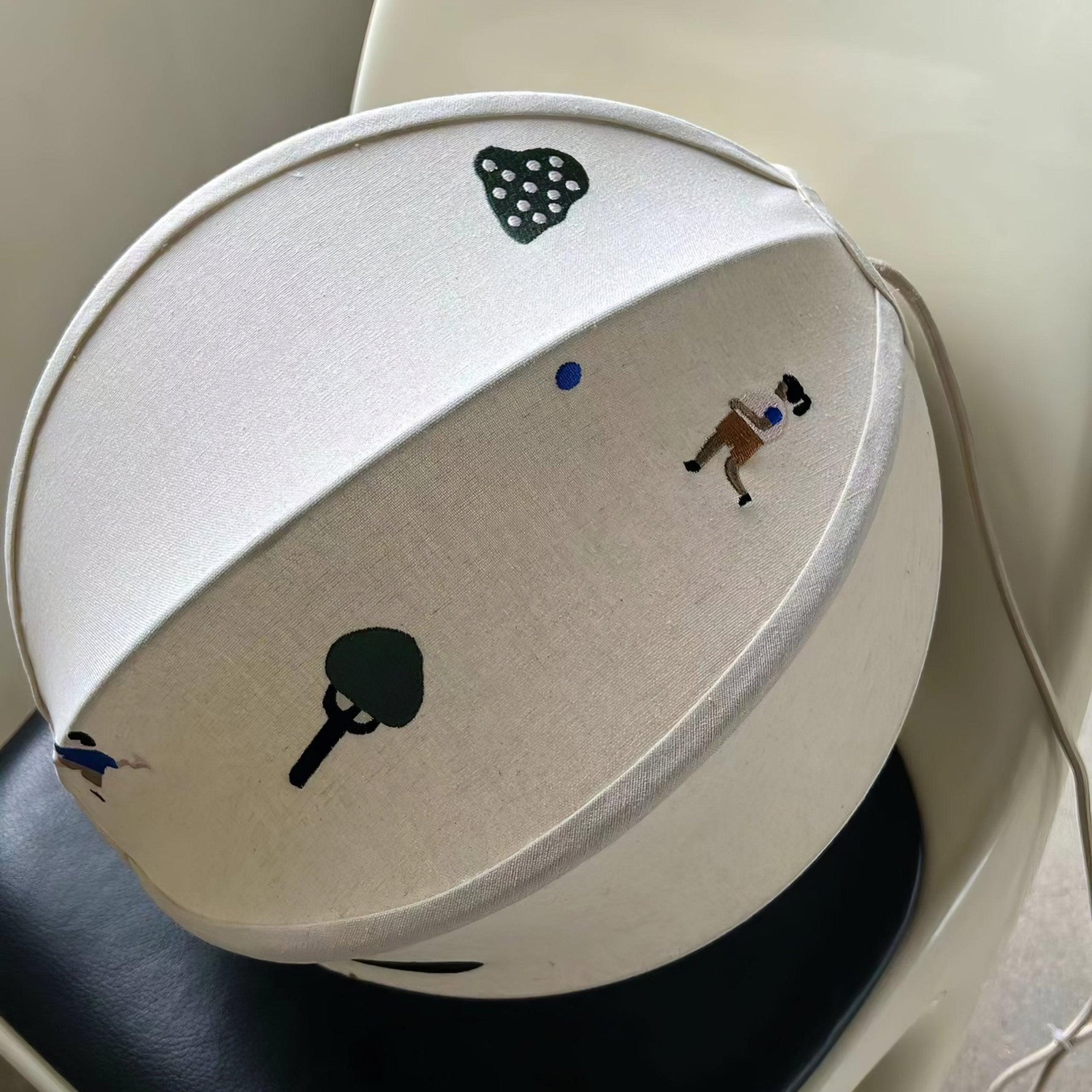 Park Embroidered Textile Pendant Lamp - Lamp Outdoor