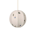 Park Embroidered Textile Pendant Lamp - Lamp Outdoor
