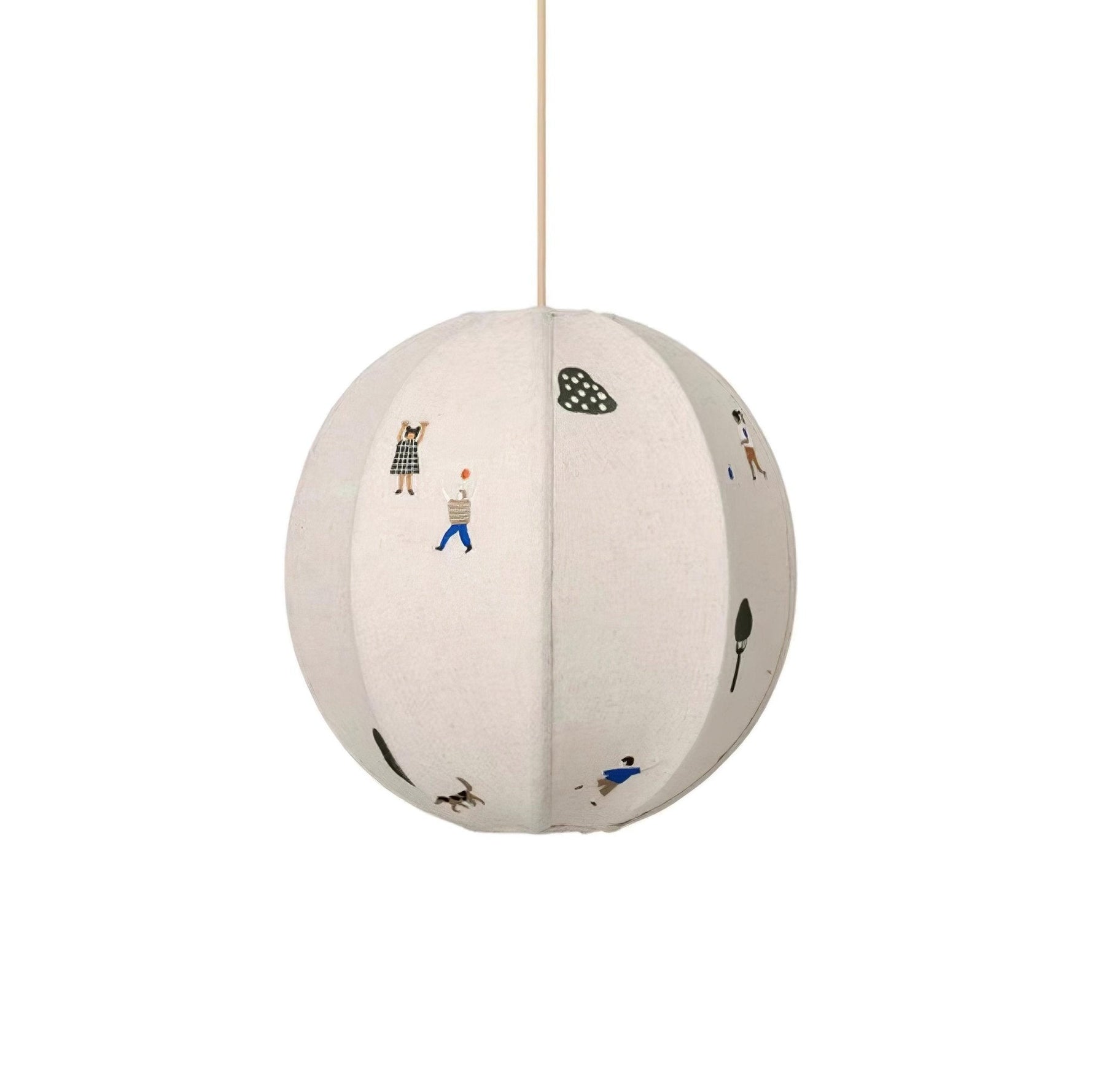 Park Embroidered Textile Pendant Lamp - Lamp Outdoor