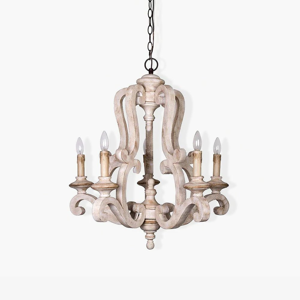 Parrotuncle Wooden Candle Chandelier - Lamp Outdoor