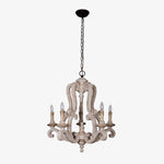 Parrotuncle Wooden Candle Chandelier - Lamp Outdoor