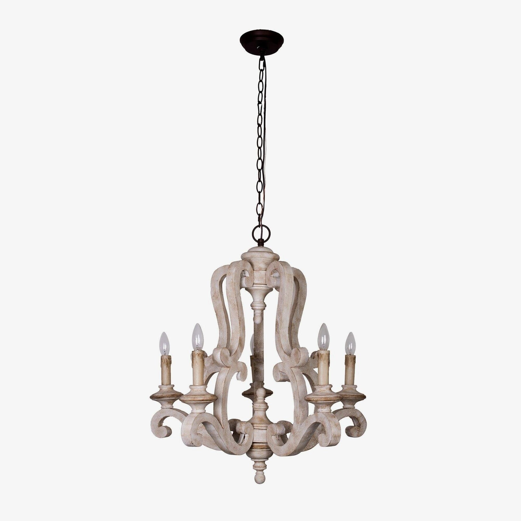Parrotuncle Wooden Candle Chandelier - Lamp Outdoor