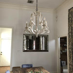 Parrotuncle Wooden Candle Chandelier - Lamp Outdoor