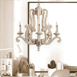 Parrotuncle Wooden Candle Chandelier - Lamp Outdoor