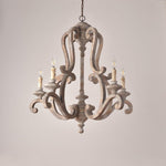 Parrotuncle Wooden Candle Chandelier - Lamp Outdoor