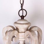 Parrotuncle Wooden Candle Chandelier - Lamp Outdoor