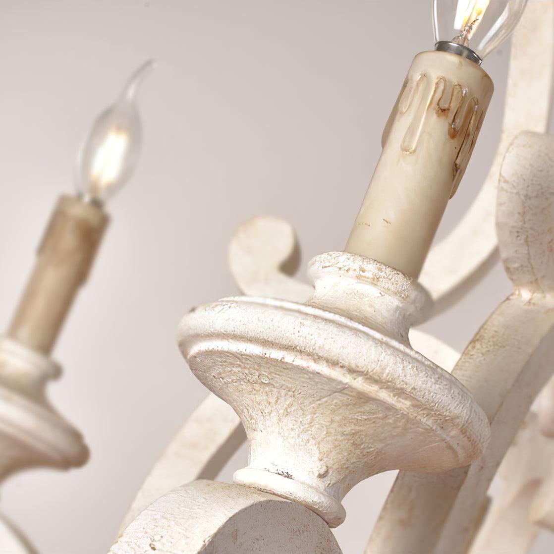 Parrotuncle Wooden Candle Chandelier - Lamp Outdoor