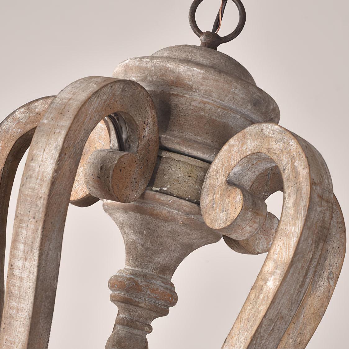 Parrotuncle Wooden Candle Chandelier - Lamp Outdoor