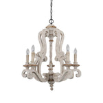 Parrotuncle Wooden Candle Chandelier - Lamp Outdoor