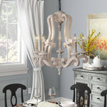 Parrotuncle Wooden Candle Chandelier - Lamp Outdoor