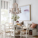 Parrotuncle Wooden Candle Chandelier - Lamp Outdoor