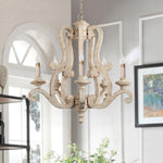 Parrotuncle Wooden Candle Chandelier - Lamp Outdoor