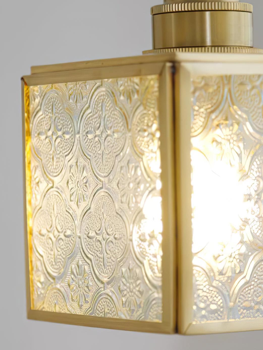 Patterned Glass Pendant Lamp - Lamp Outdoor
