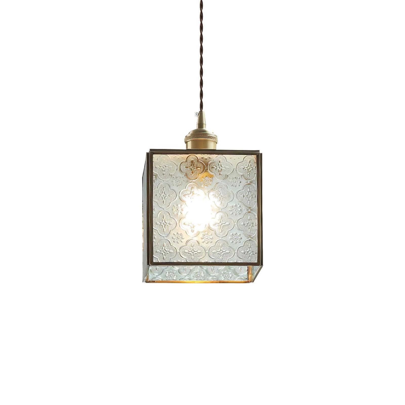 Patterned Glass Pendant Lamp - Lamp Outdoor