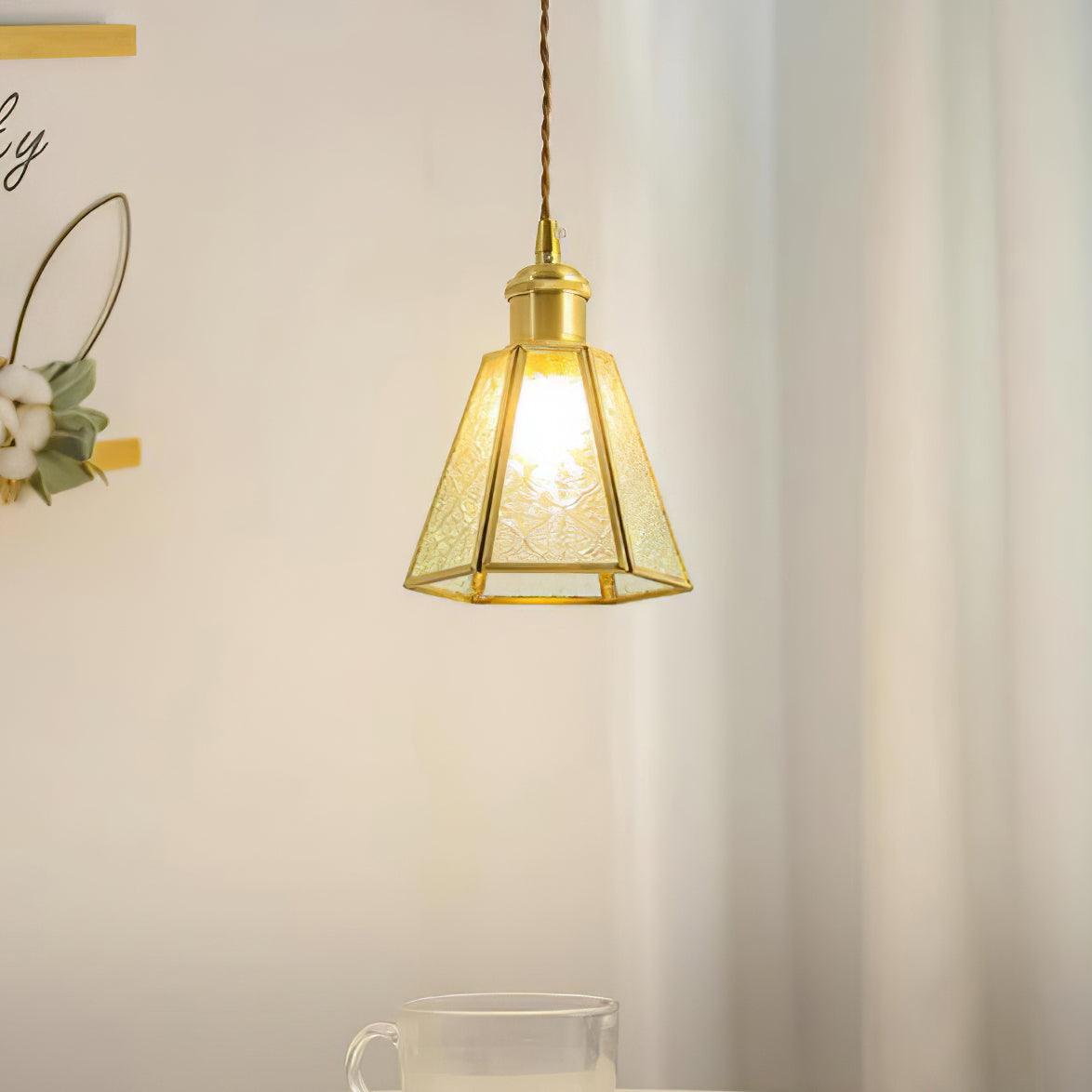 Patterned Glass Pendant Lamp - Lamp Outdoor