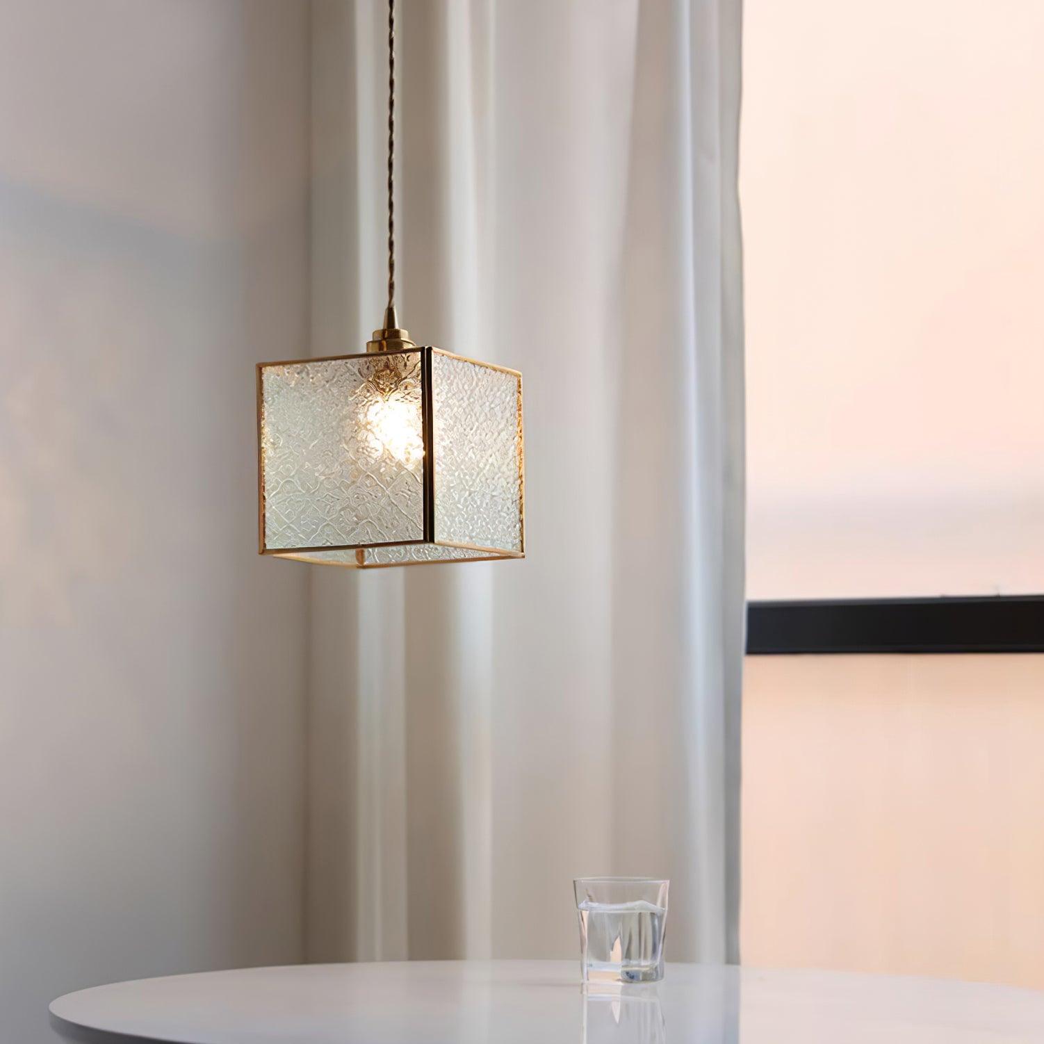 Patterned Glass Pendant Lamp - Lamp Outdoor