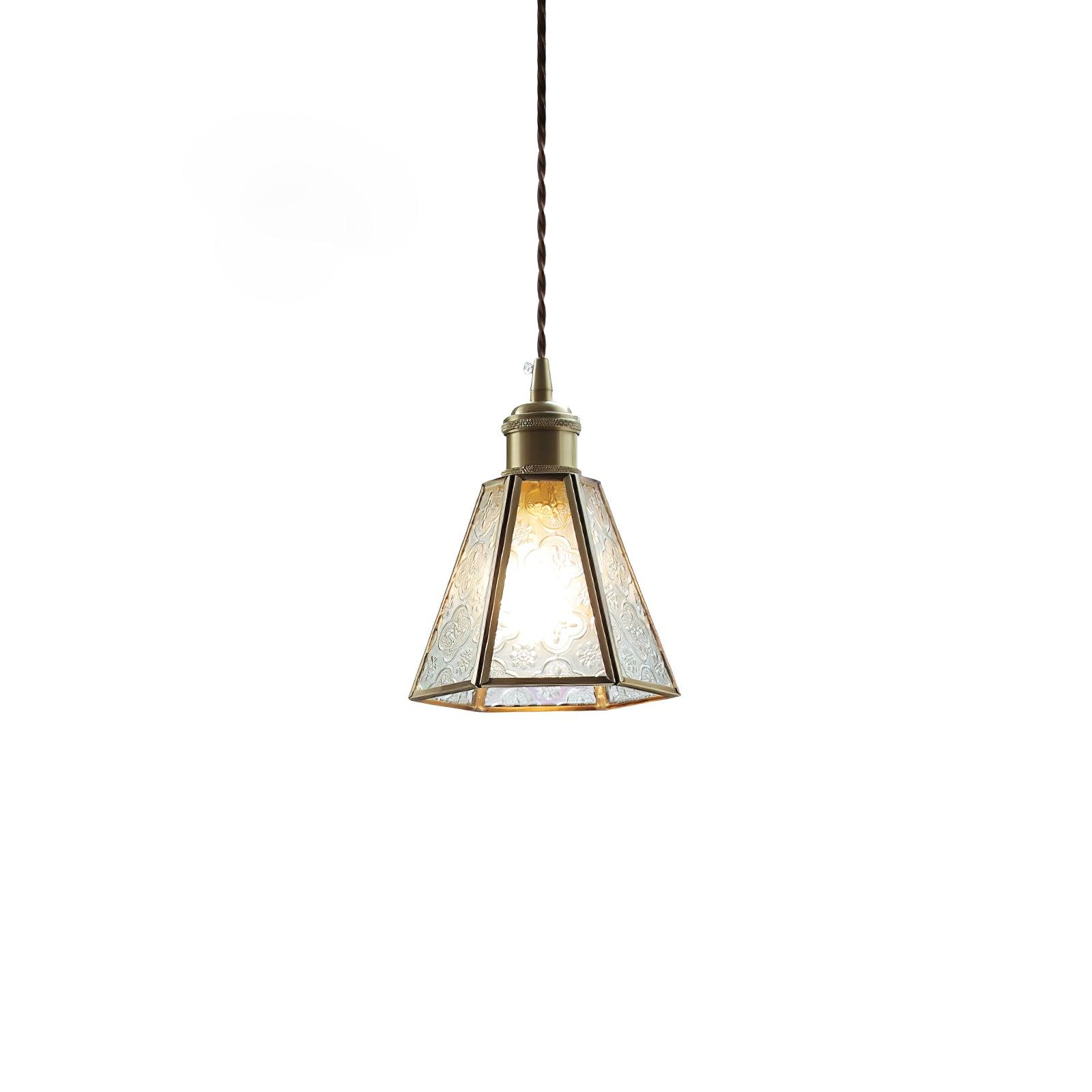 Patterned Glass Pendant Lamp - Lamp Outdoor