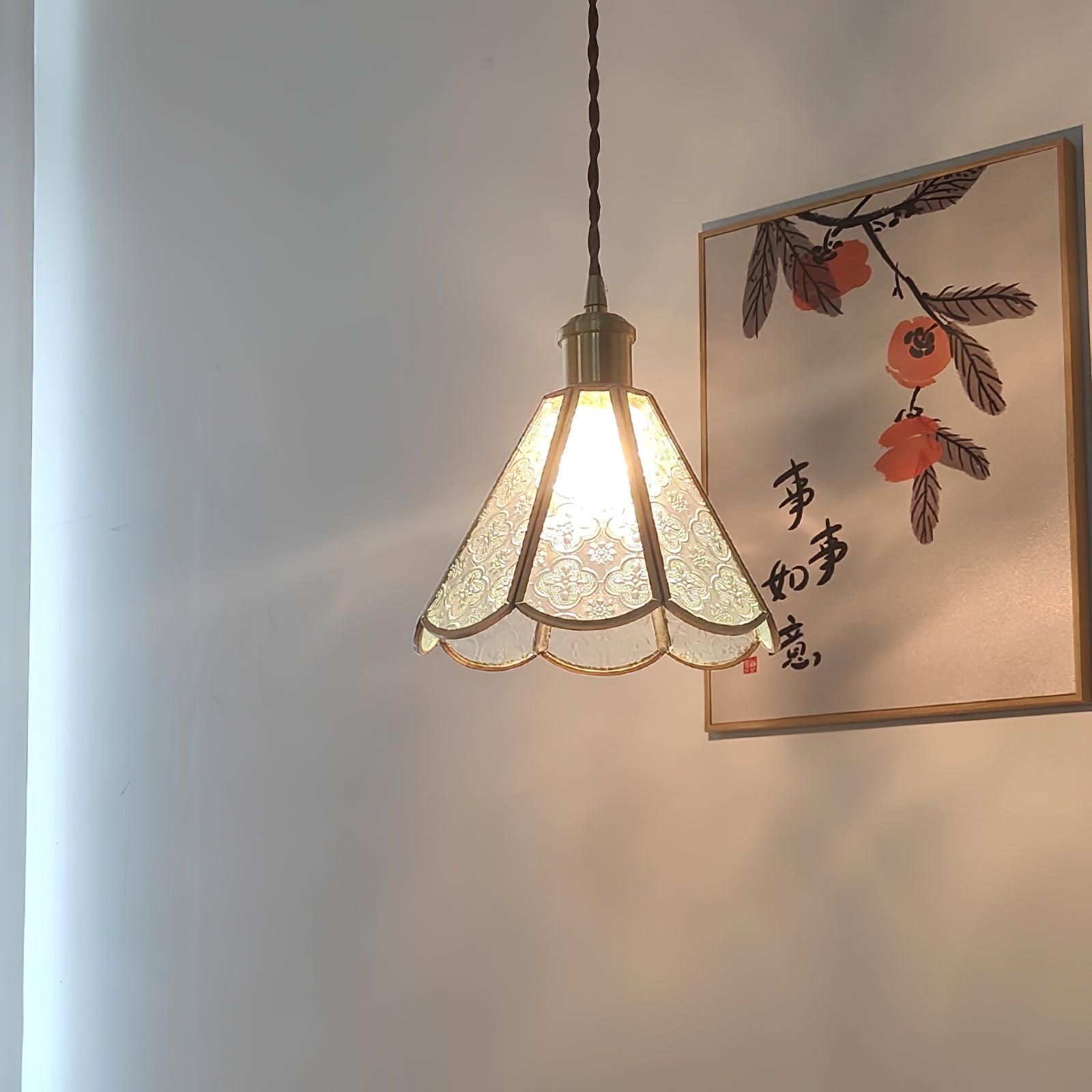 Patterned Glass Pendant Lamp - Lamp Outdoor