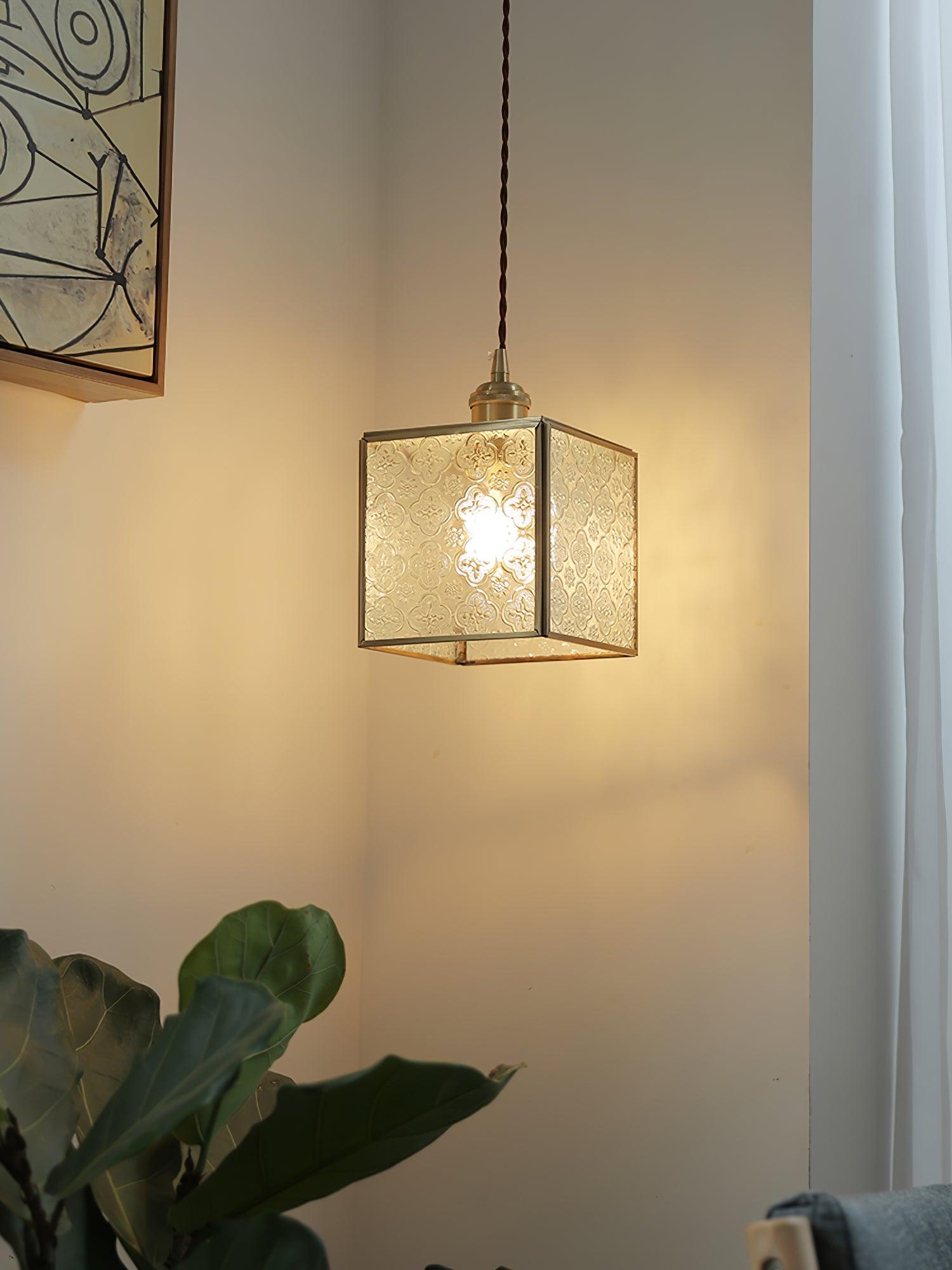 Patterned Glass Pendant Lamp - Lamp Outdoor