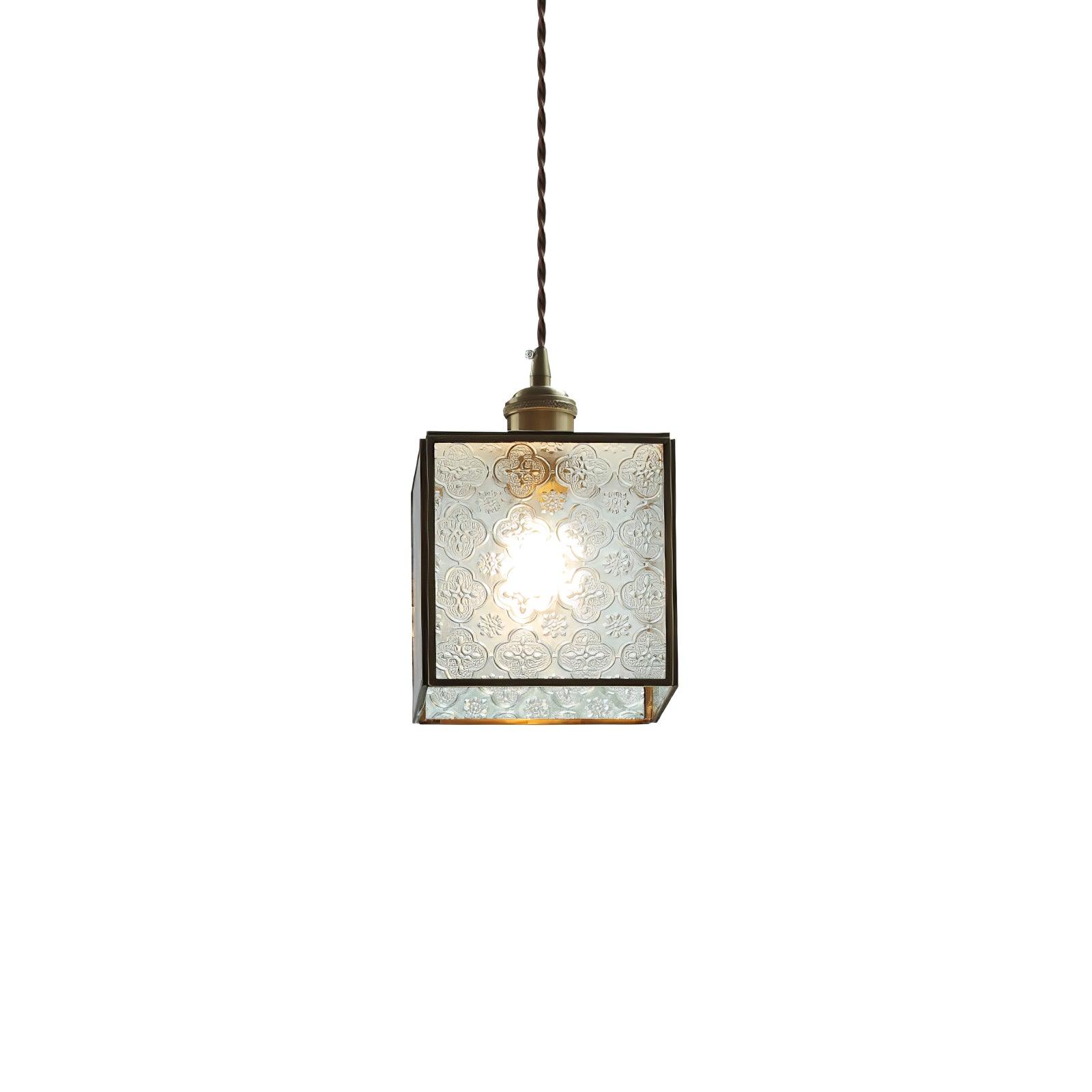 Patterned Glass Pendant Lamp - Lamp Outdoor