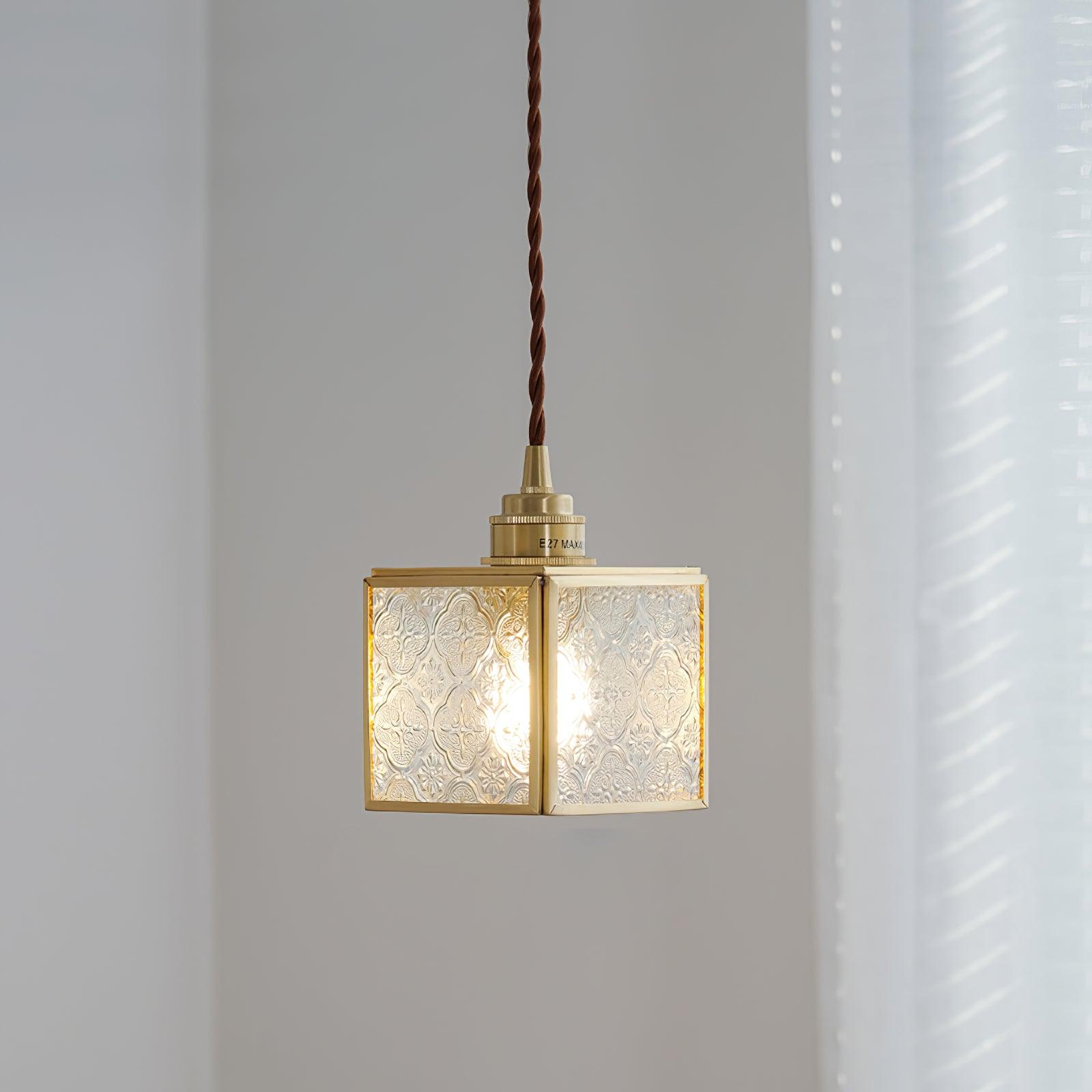 Patterned Glass Pendant Lamp - Lamp Outdoor