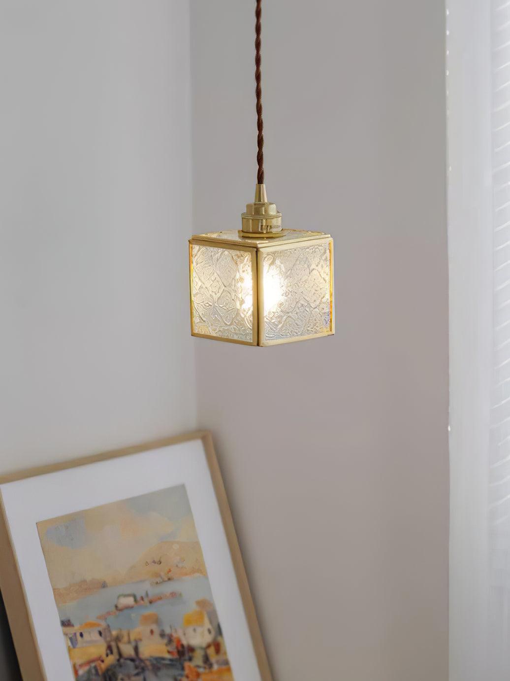 Patterned Glass Pendant Lamp - Lamp Outdoor