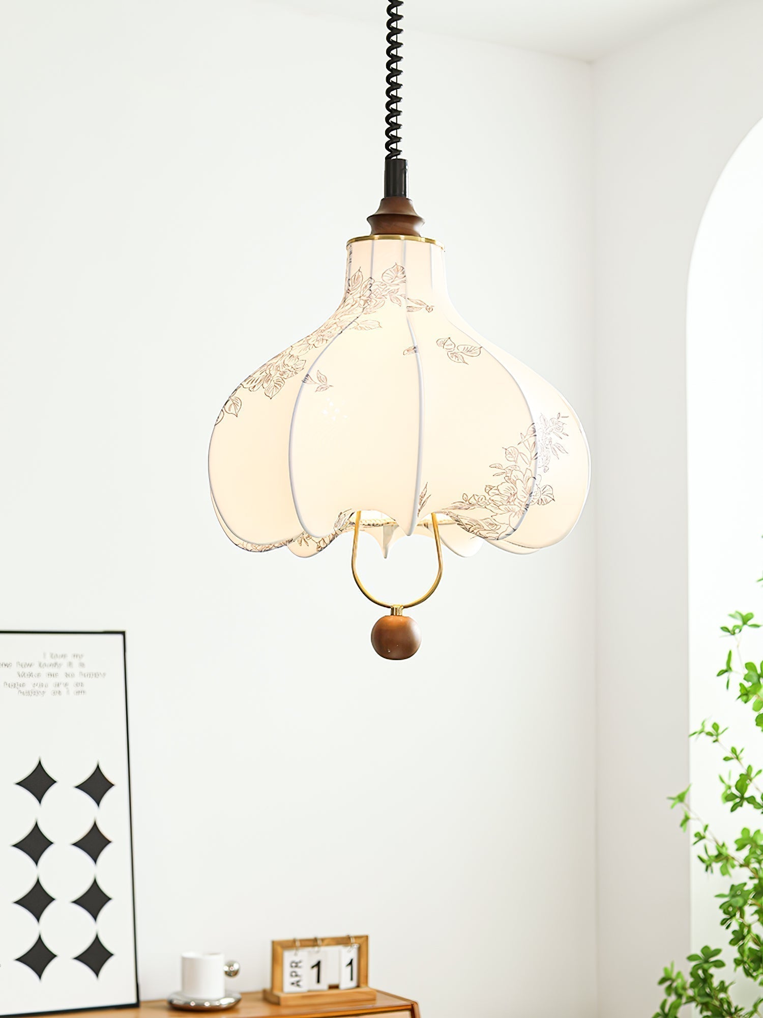 Pear Fabric Pendant Lamp - Lamp Outdoor