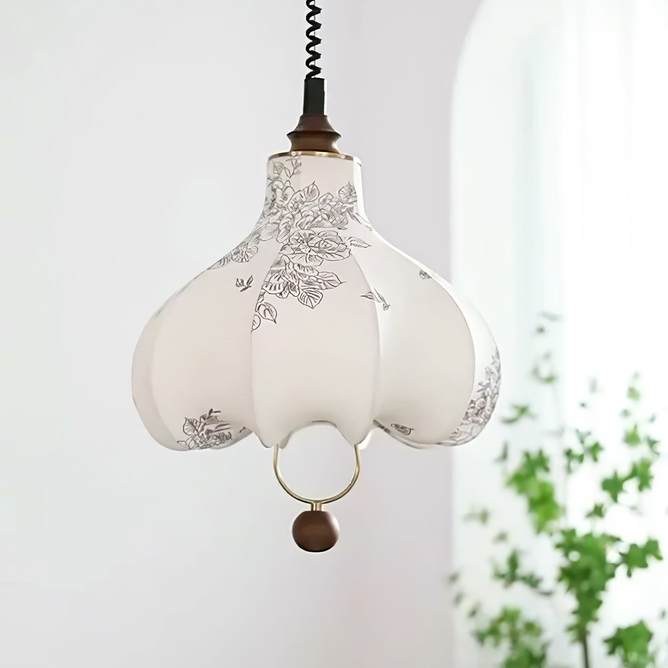 Pear Fabric Pendant Lamp - Lamp Outdoor