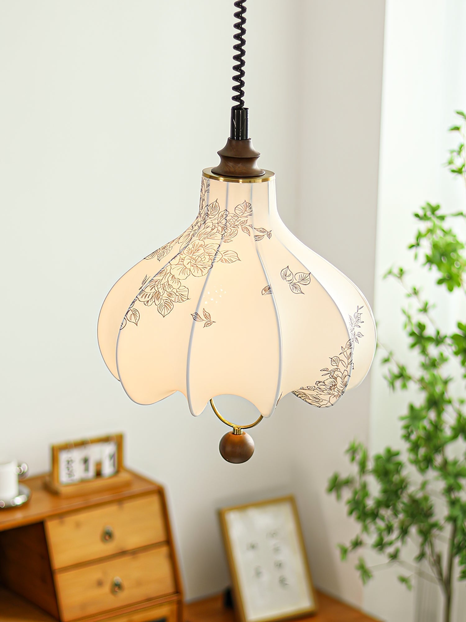 Pear Fabric Pendant Lamp - Lamp Outdoor