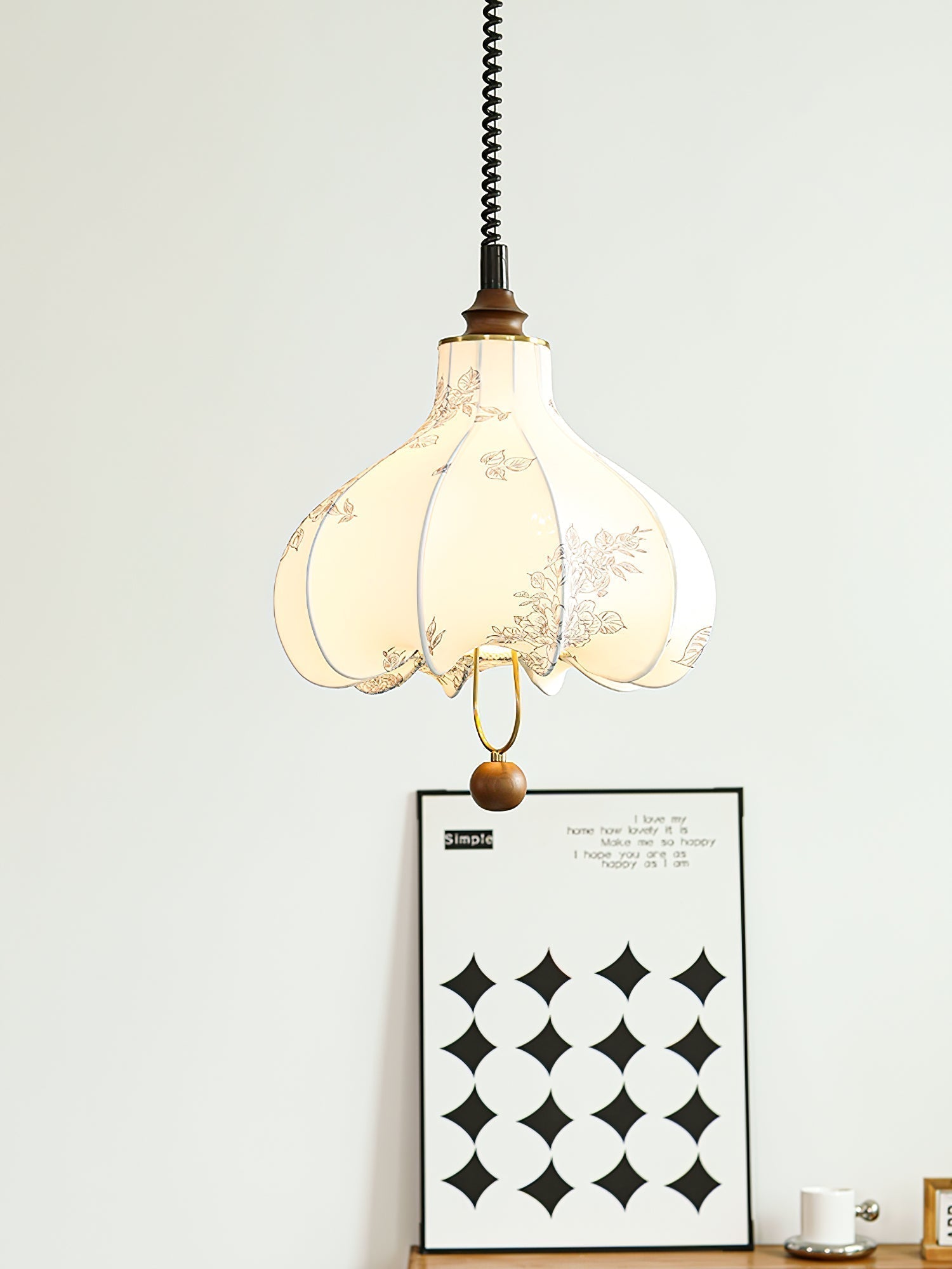 Pear Fabric Pendant Lamp - Lamp Outdoor