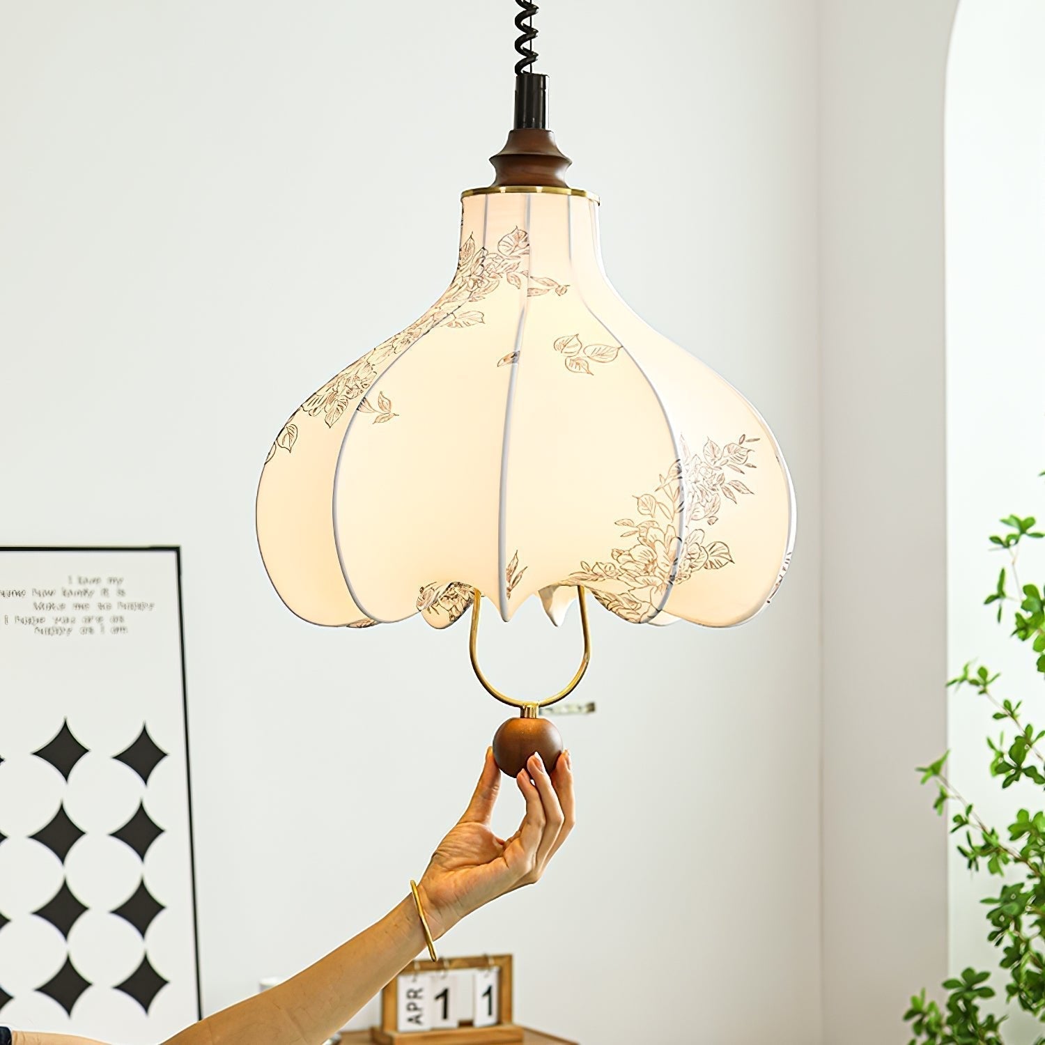 Pear Fabric Pendant Lamp - Lamp Outdoor
