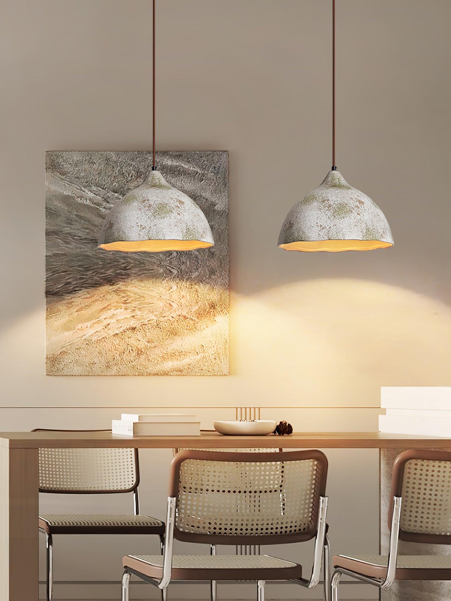 Moss Minimalist Wood Pendant Light - Lamp Outdoor