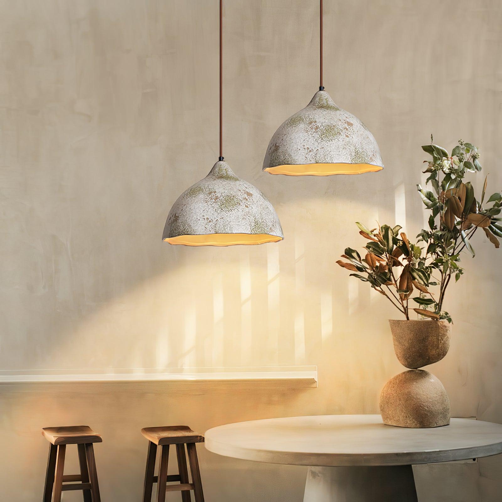 Moss Minimalist Wood Pendant Light - Lamp Outdoor