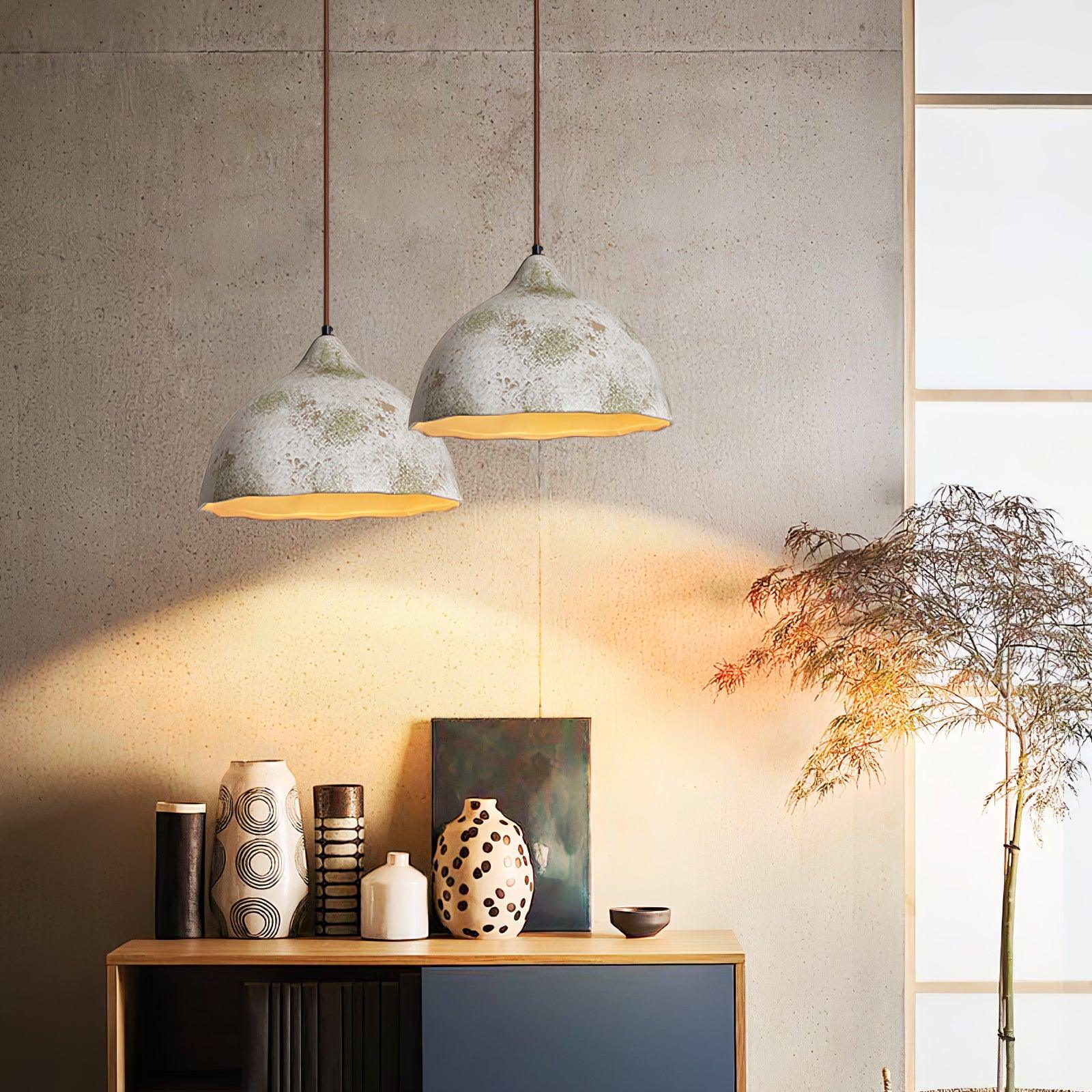 Moss Minimalist Wood Pendant Light - Lamp Outdoor