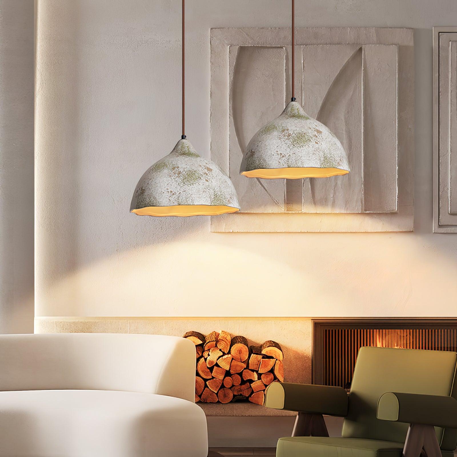 Moss Minimalist Wood Pendant Light - Lamp Outdoor