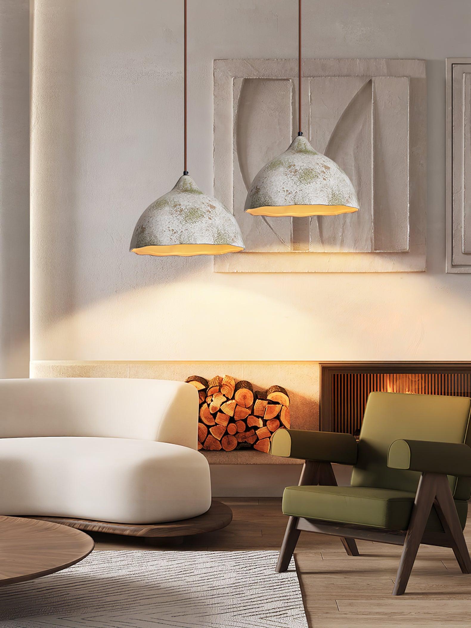 Moss Minimalist Wood Pendant Light - Lamp Outdoor