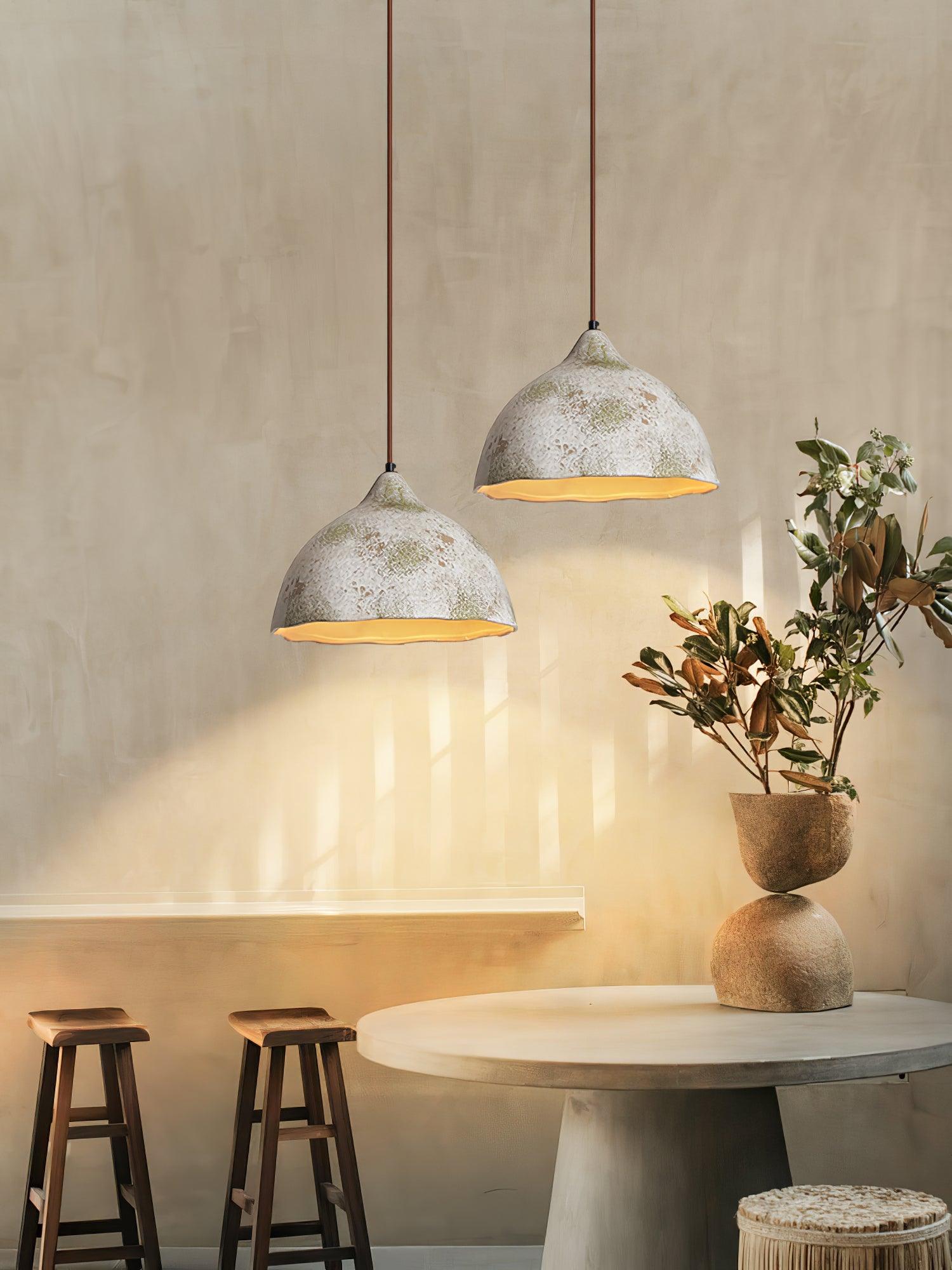 Moss Minimalist Wood Pendant Light - Lamp Outdoor