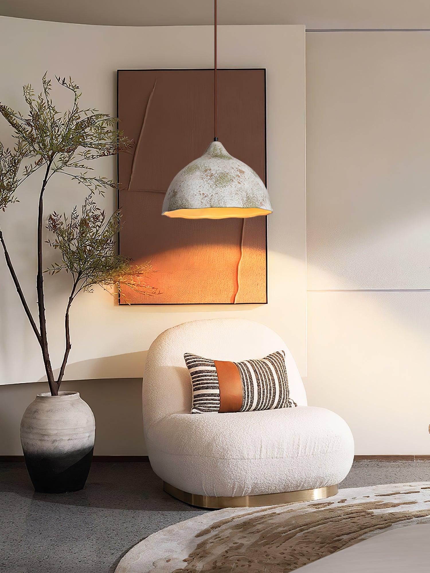 Moss Minimalist Wood Pendant Light - Lamp Outdoor