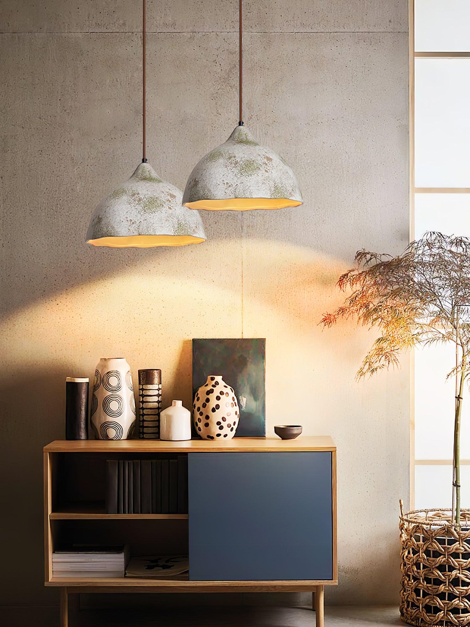 Moss Minimalist Wood Pendant Light - Lamp Outdoor