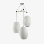 Lunar Modern Silk Pendant Lamp - Lamp Outdoor