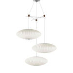 Lunar Modern Silk Pendant Lamp - Lamp Outdoor