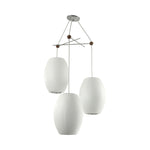 Lunar Modern Silk Pendant Lamp - Lamp Outdoor