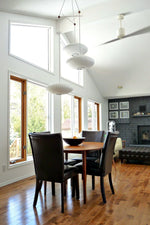 Lunar Modern Silk Pendant Lamp - Lamp Outdoor