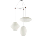 Lunar Modern Silk Pendant Lamp - Lamp Outdoor