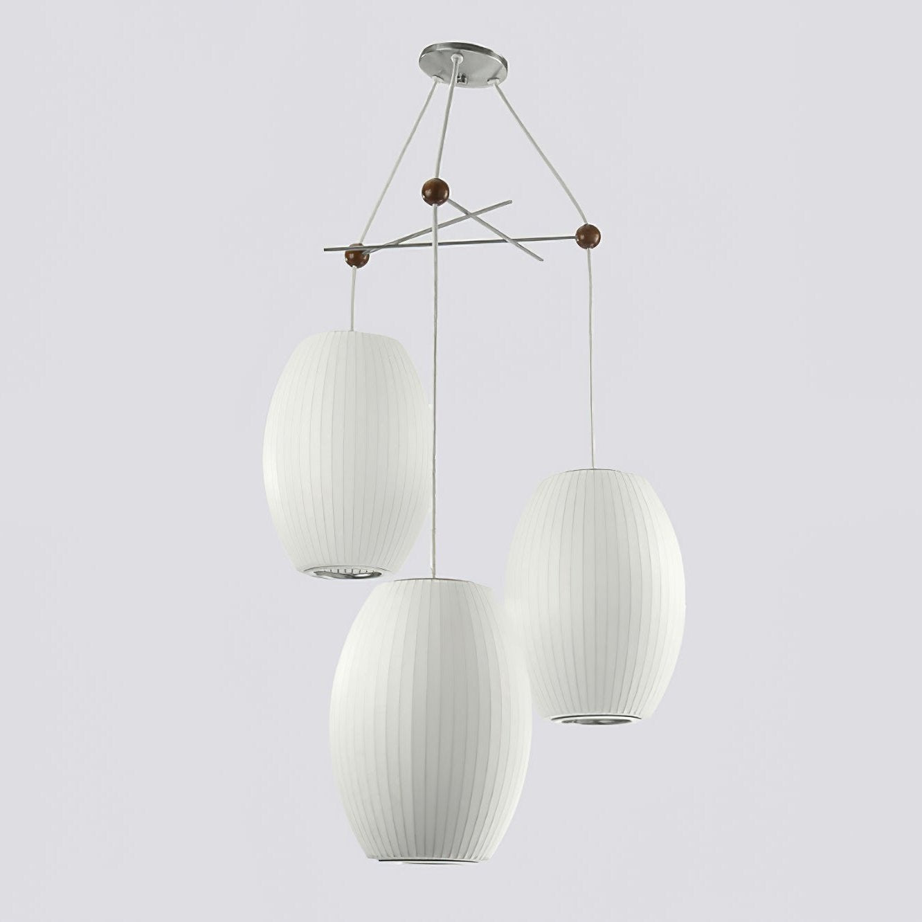 Lunar Modern Silk Pendant Lamp - Lamp Outdoor