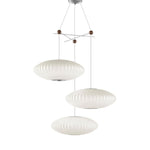 Lunar Modern Silk Pendant Lamp - Lamp Outdoor