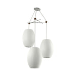 Lunar Modern Silk Pendant Lamp - Lamp Outdoor