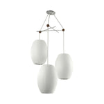 Lunar Modern Silk Pendant Lamp - Lamp Outdoor