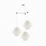 Lunar Modern Silk Pendant Lamp - Lamp Outdoor